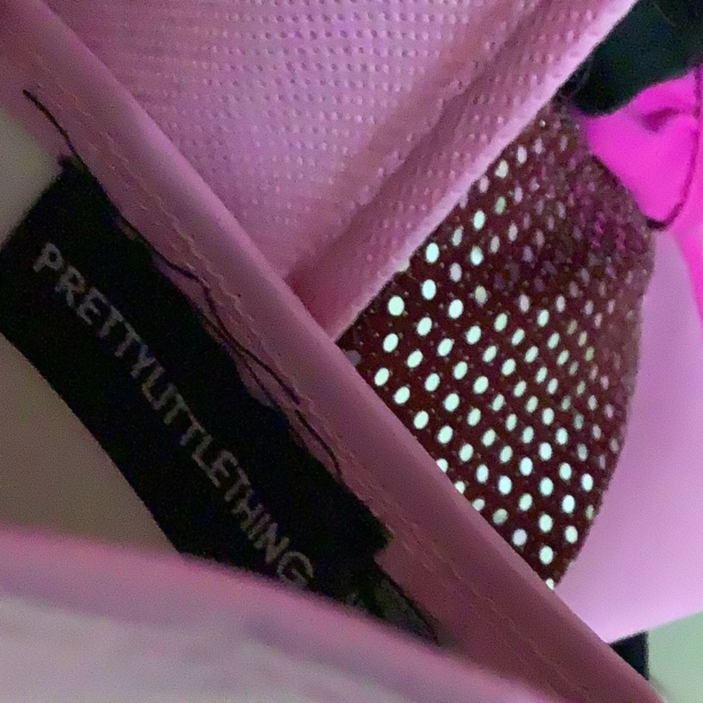 PrettyLittleThing Baby Pink PU Bodycon Dress🎀🦋💋🛍️❤️ - Picture 6 of 8